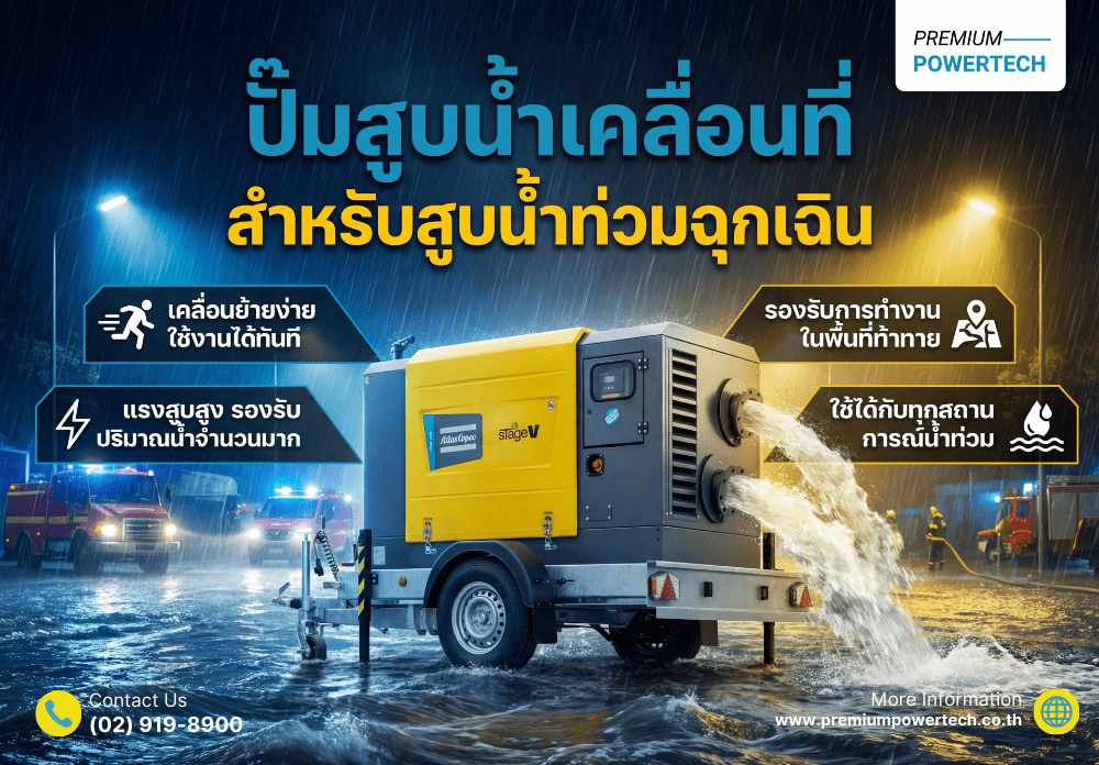 ปั๊มสำหรับสูบน้ำท่วม ฉุกเฉิน