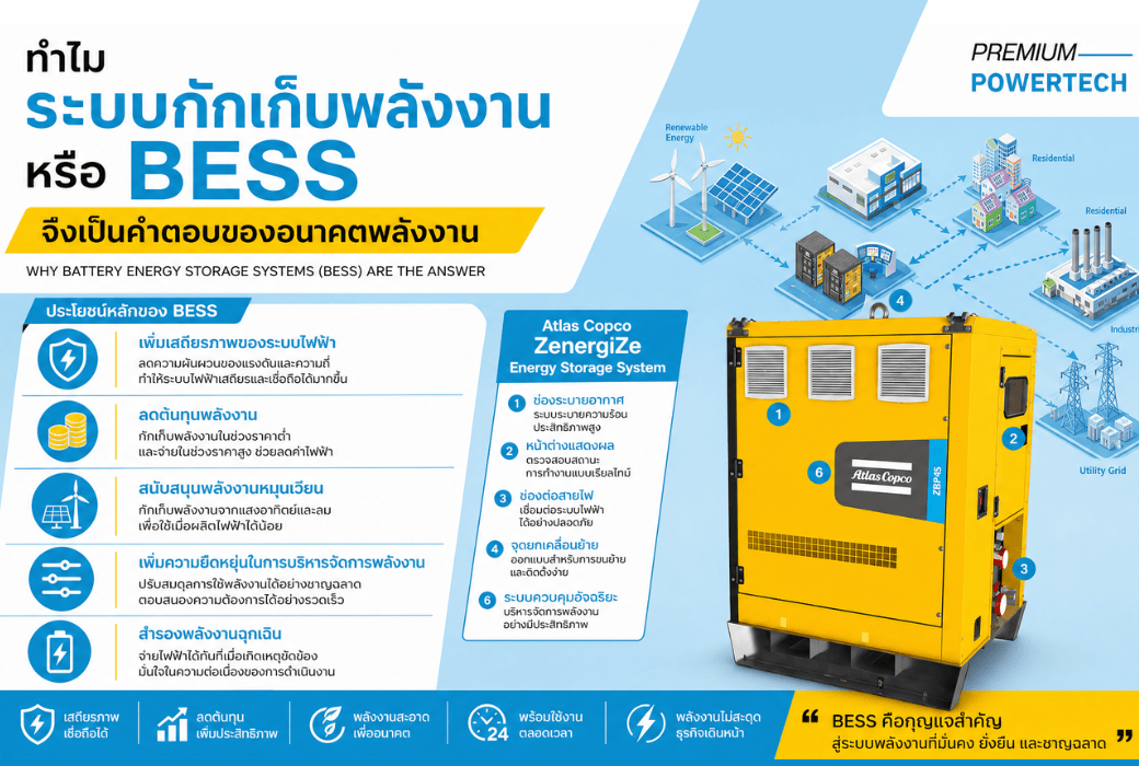 นวัตกรรมพลังงานสะอาดเพื่ออุตสาหกรรม 4.0 ทำไมระบบกักเก็บพลังงานแบตเตอรี่ถึงเป็นคำตอบ 